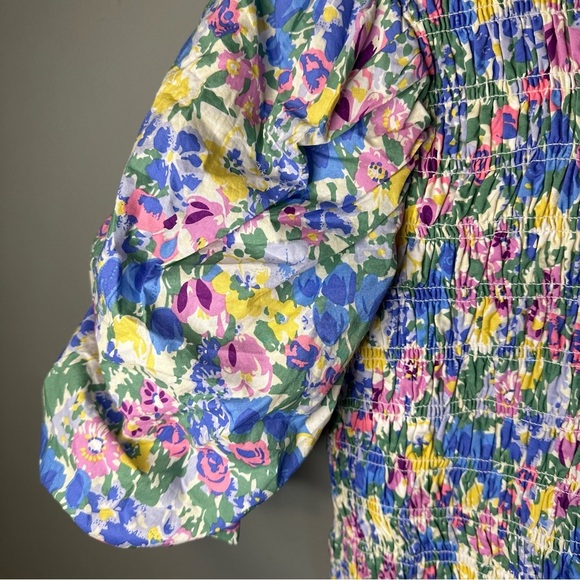 En Saison Smocked Floral Top - Picture 2 of 10
